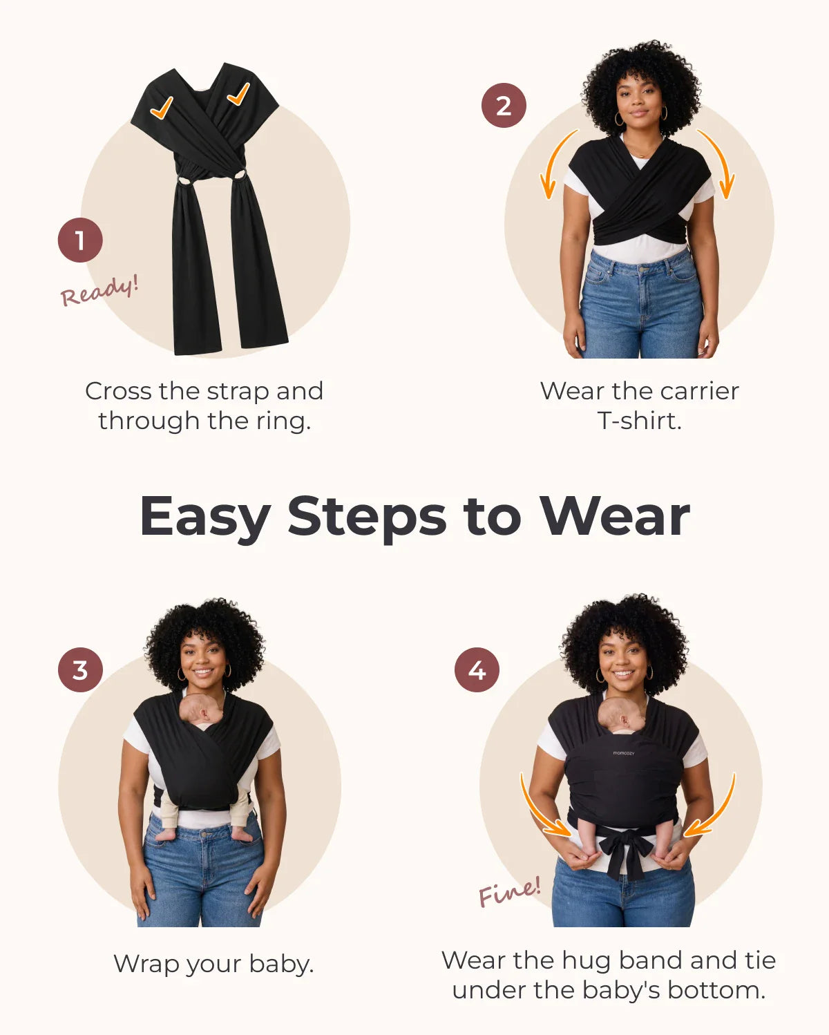 CuddleNest Baby Wrap Carrier
