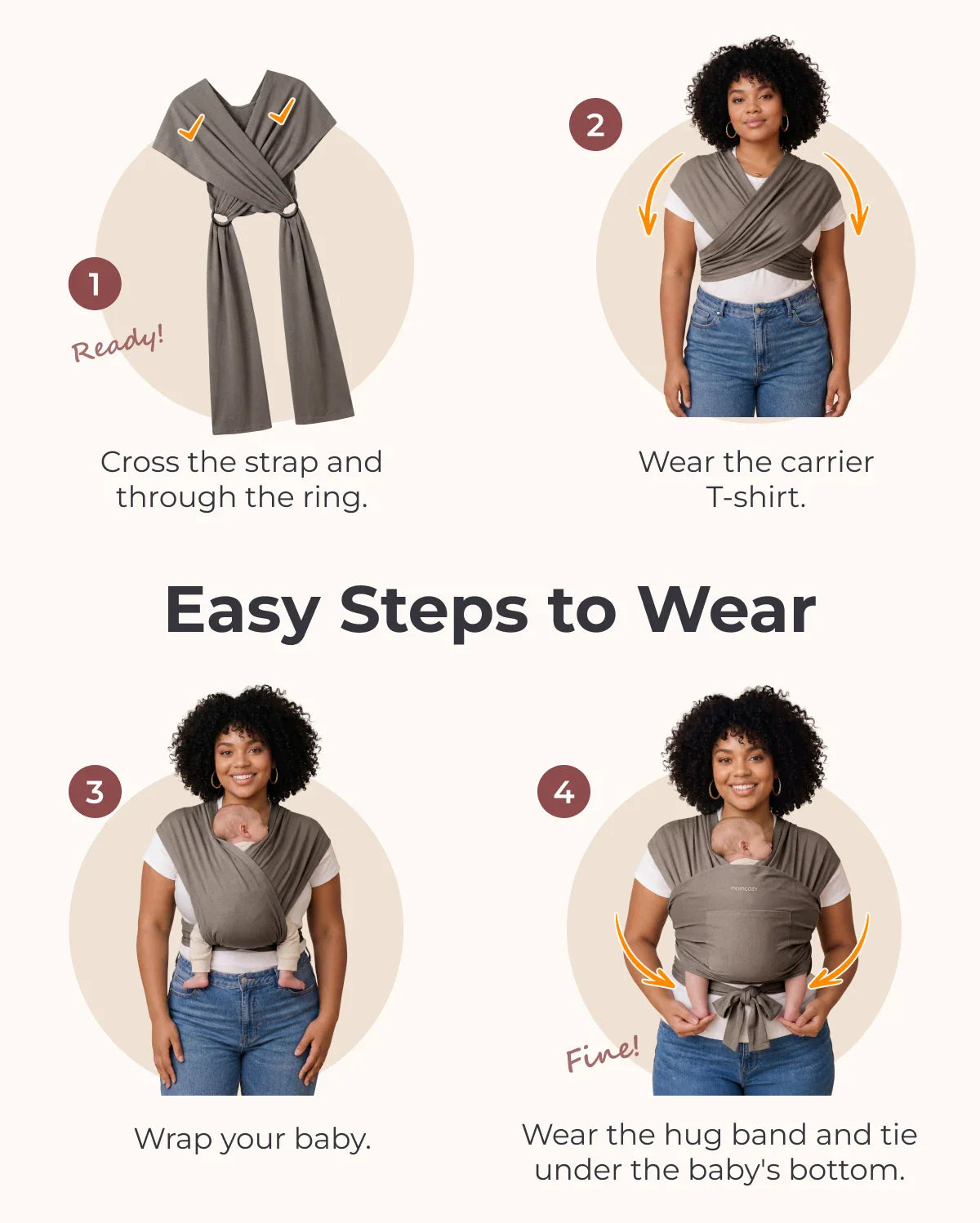 CuddleNest Baby Wrap Carrier