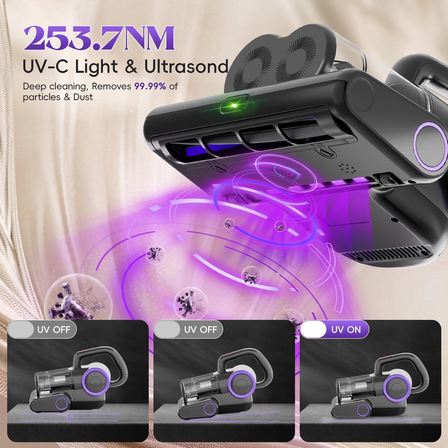NestPure UV Mattress Vacuum