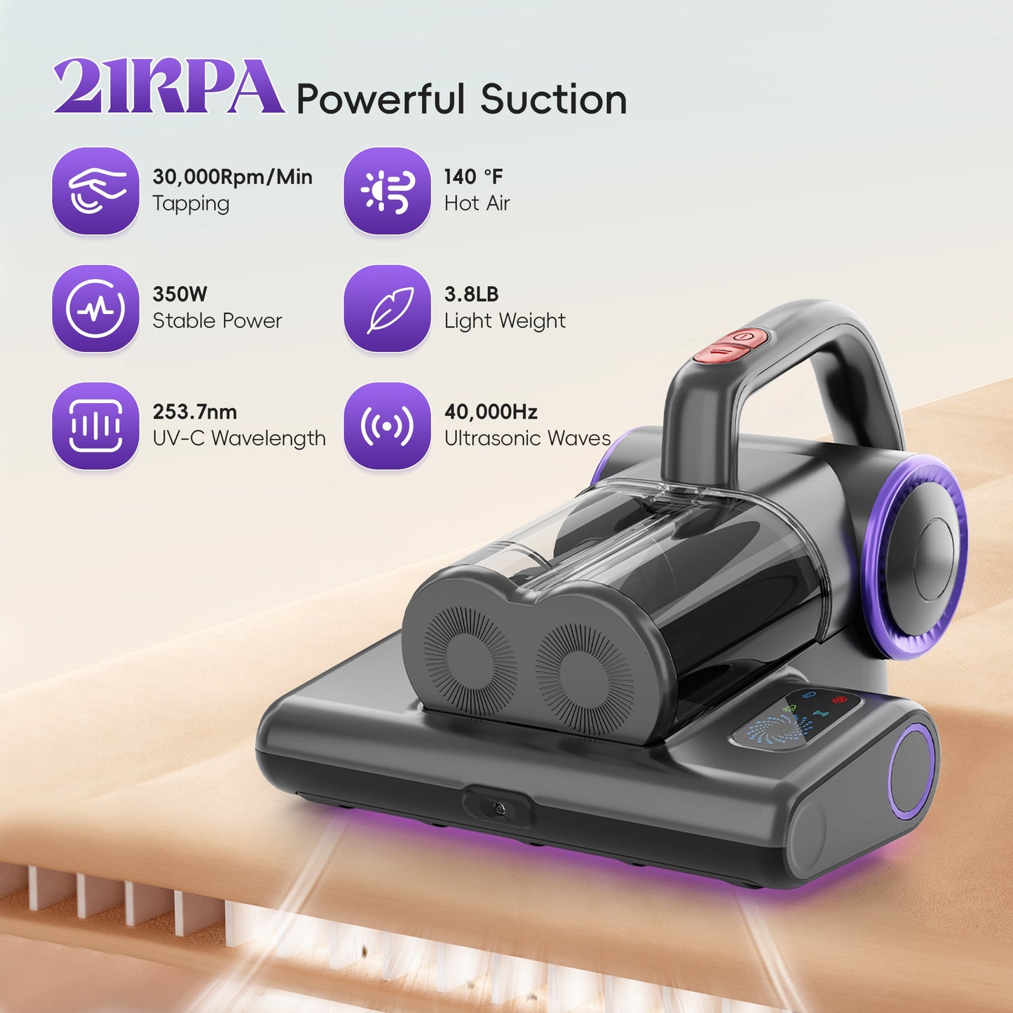 NestPure UV Mattress Vacuum