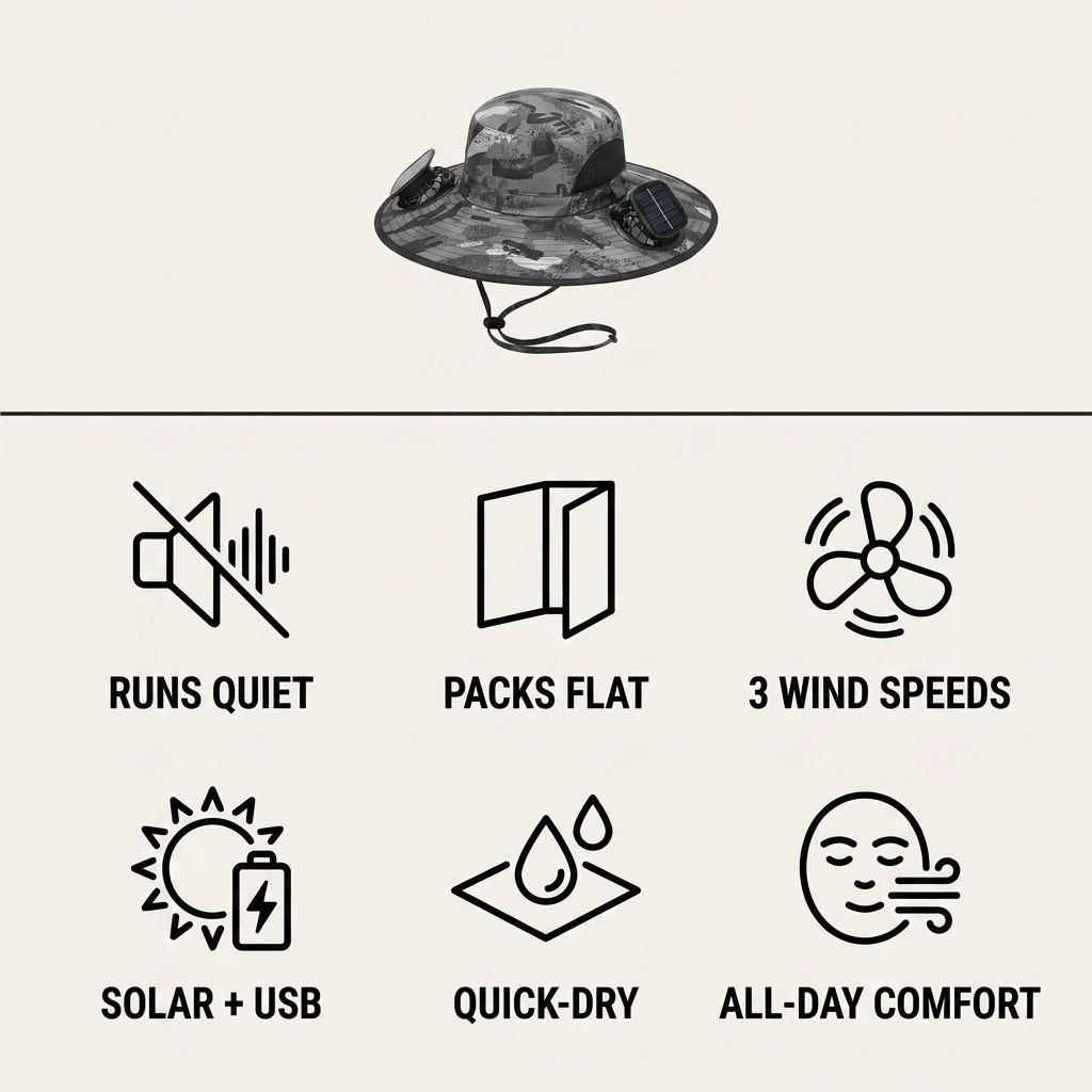 Outrider Solar Fan Hat