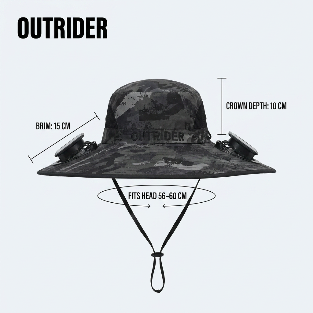 Outrider Solar Fan Hat