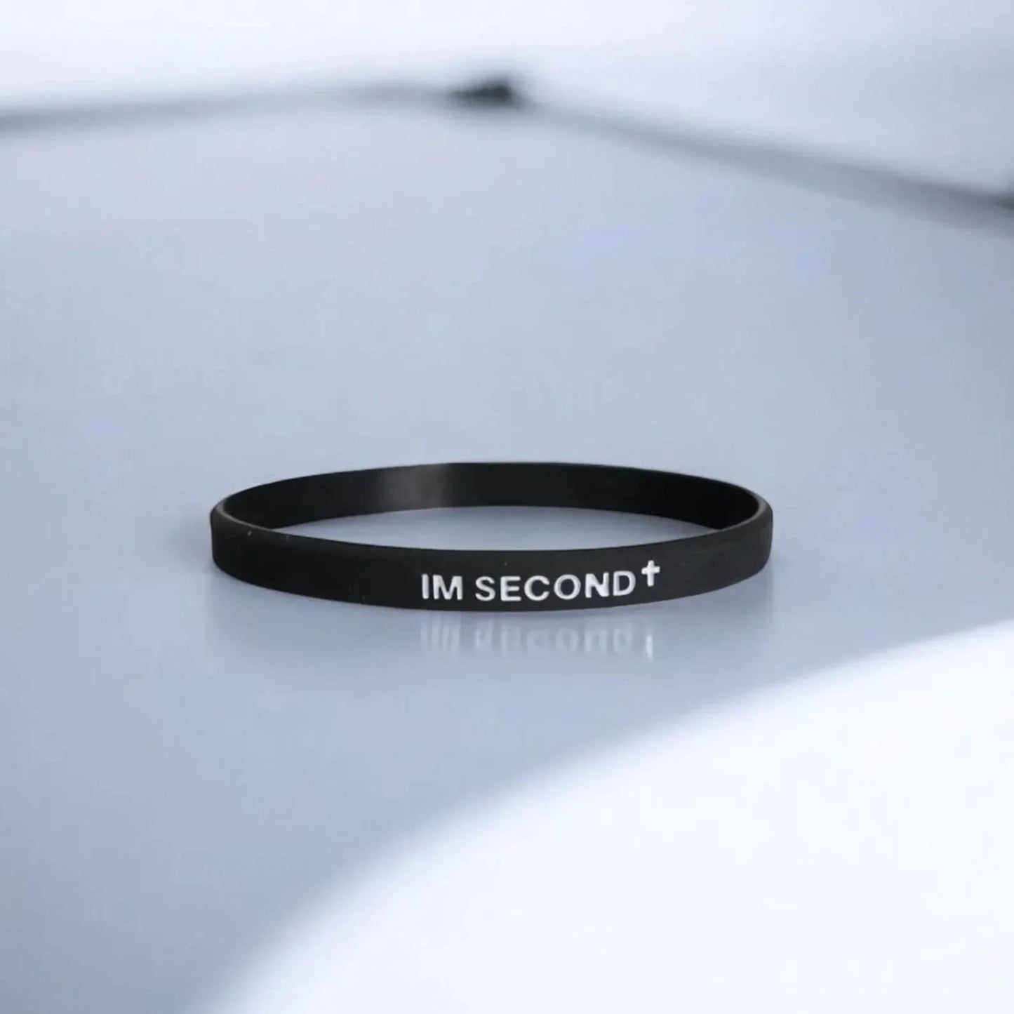 Covenant Co. — "God Is First, I'm Second" Silicone Bracelet Set (Pack of 2)