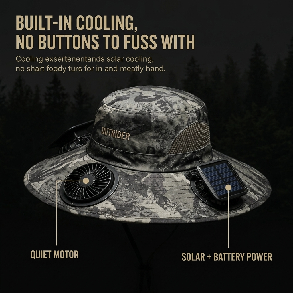 Outrider Solar Fan Hat